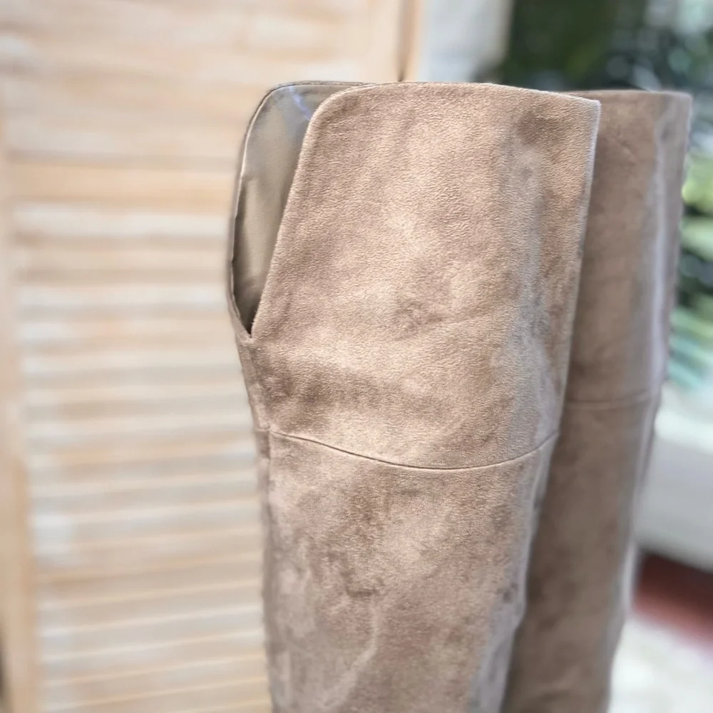 •BP• Luke Over The Knee Boots-taupe